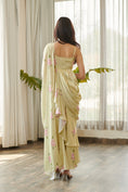 Load image into Gallery viewer, Summer Green Ruffle Saree Dress
