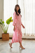 Load image into Gallery viewer, Taffy Pink Dhoti Jumpsuit
