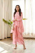 Load image into Gallery viewer, Taffy Pink Dhoti Kurti Dress
