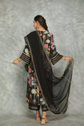 Load image into Gallery viewer, Black Printed Kurta With Pants And Dupatta
