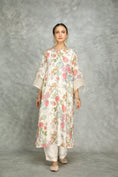 Load image into Gallery viewer, White Printed Kurta With Pants And Dupatta
