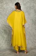 Load image into Gallery viewer, Mustard Green Embroidered Kaftaan
