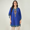 Load image into Gallery viewer, Blue Embellished Tunic
