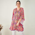 Load image into Gallery viewer, Rose Pink and Yellow Paisley Tunic
