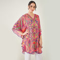 Load image into Gallery viewer, Rose Pink and Yellow Paisley Tunic
