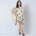 Load image into Gallery viewer, Ivory and Black Floral Tunic
