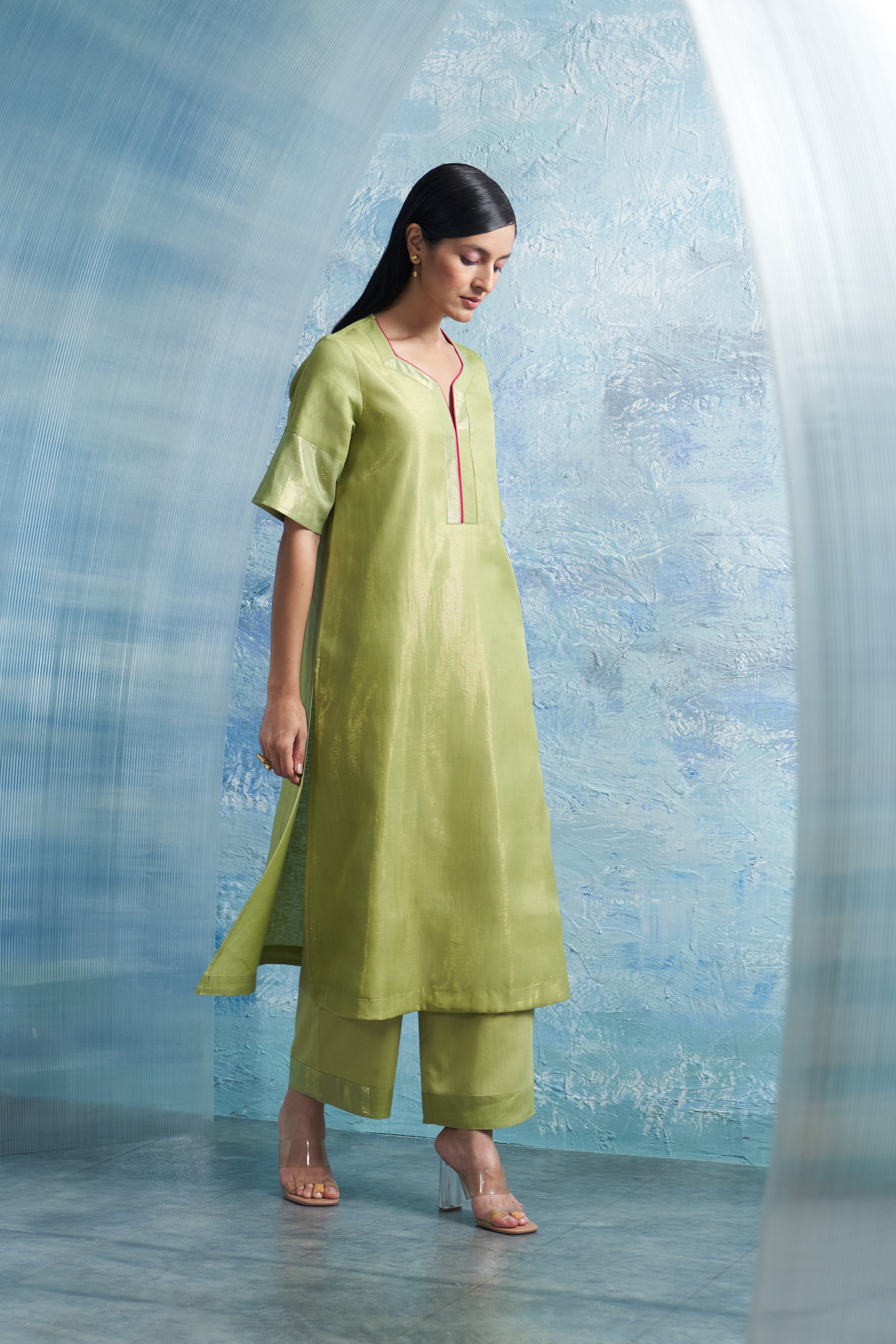 Aura A-Line Kurta Set