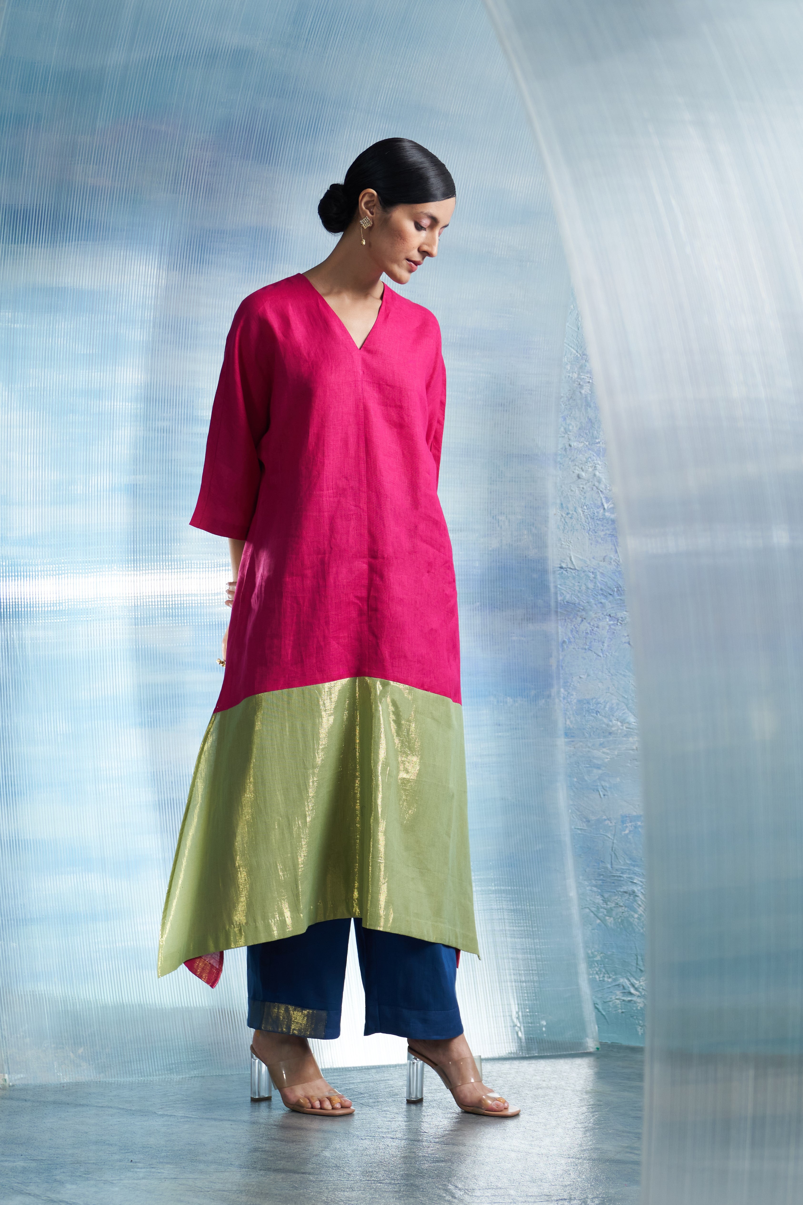 Aura Asymmetric Kurta Set