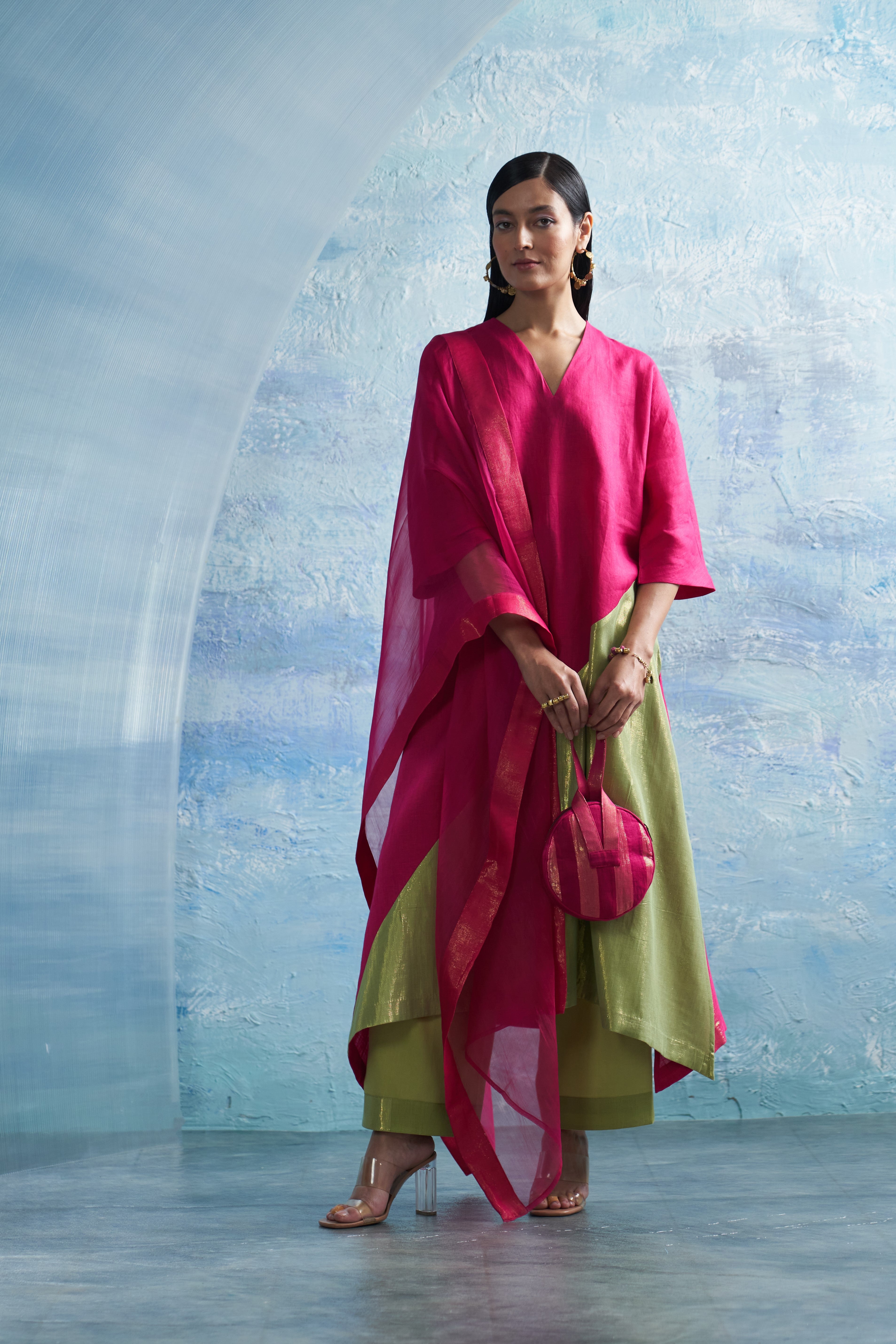 Aura Asymmetric Kurta Set