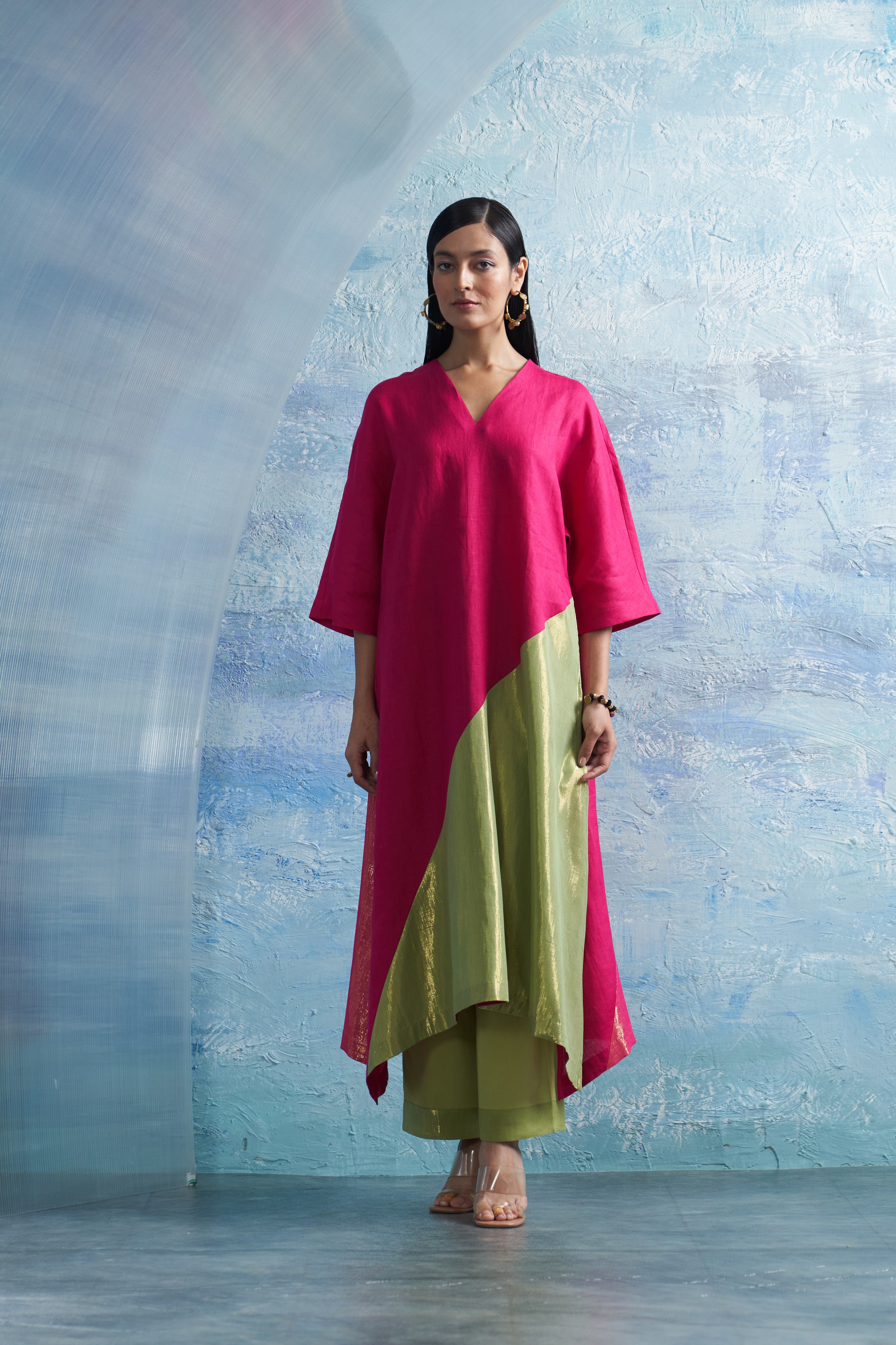 Aura Asymmetric Kurta Set