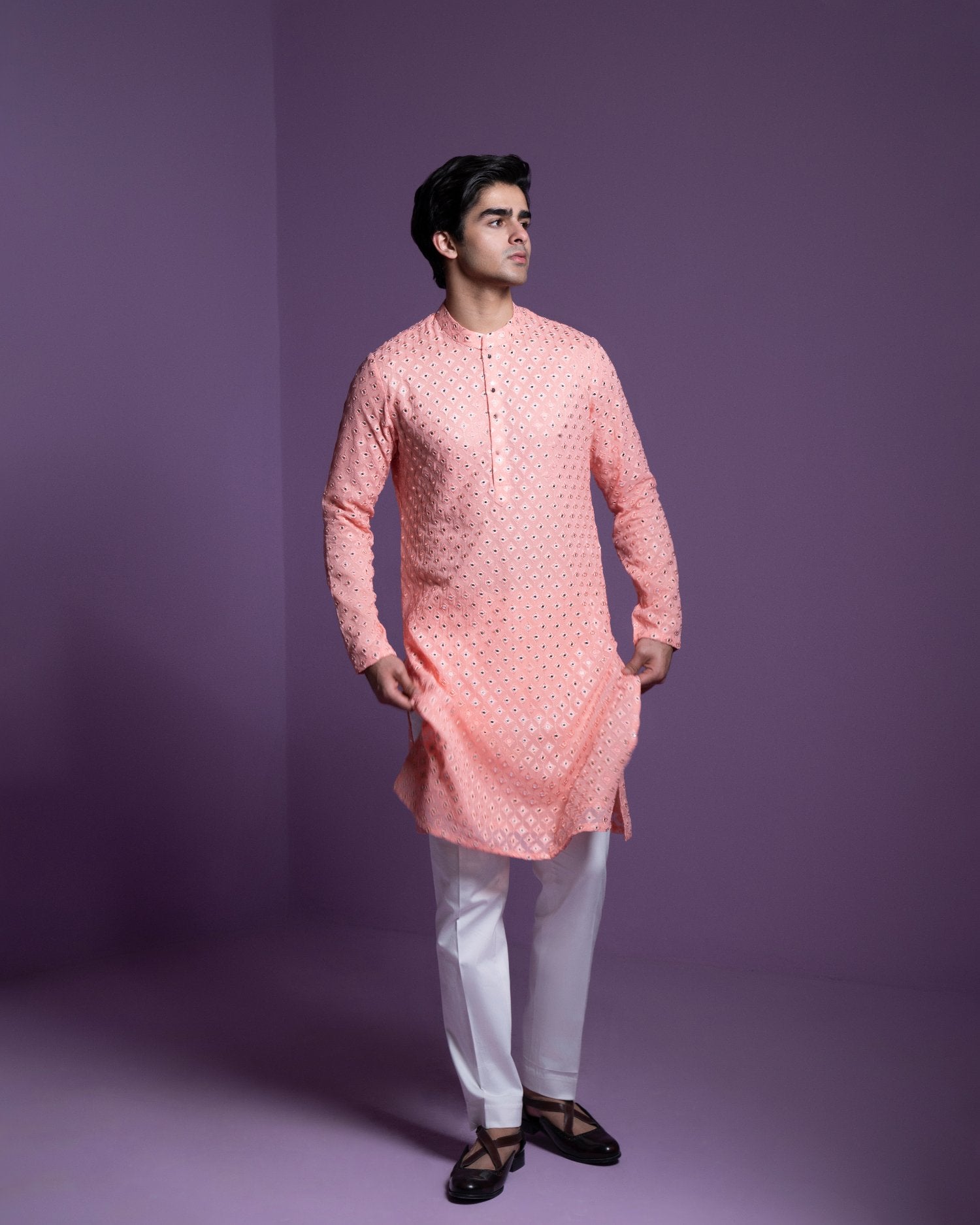 Coral Kurta Set