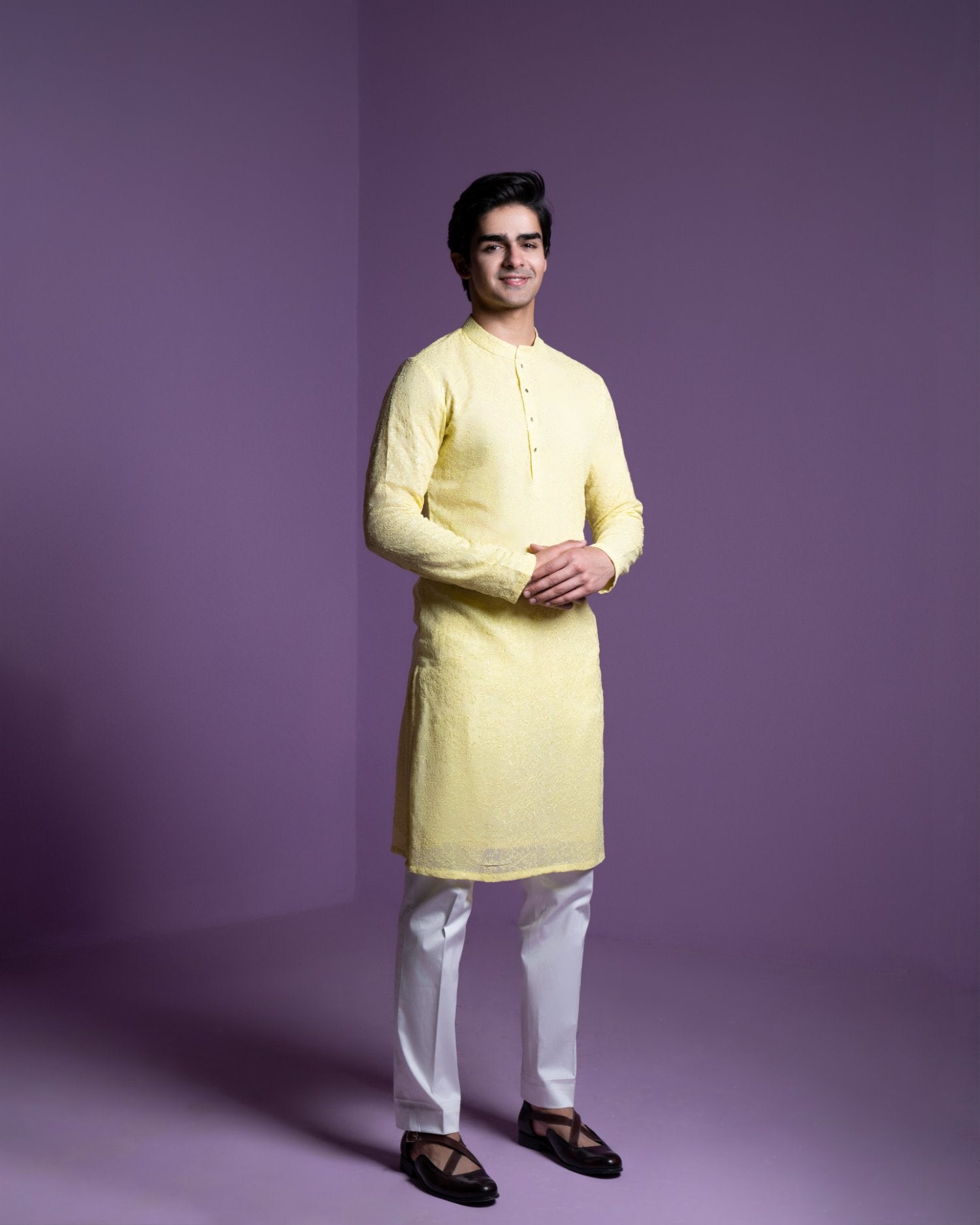 Lemon Yellow Kurta Set