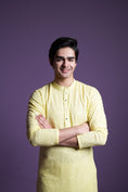 Load image into Gallery viewer, Lemon Yellow Kurta Set
