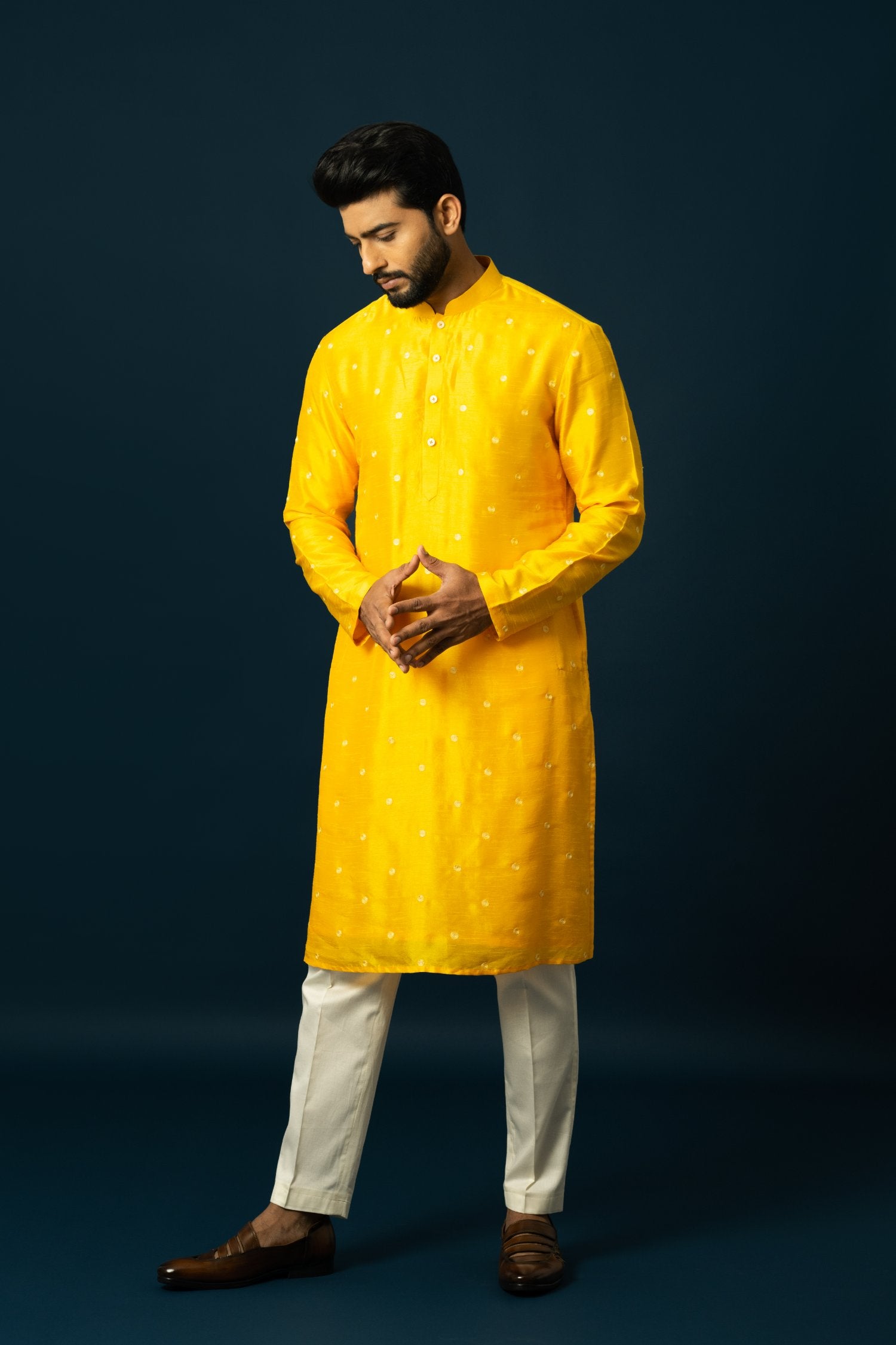 Amber Spiral Kurta Set