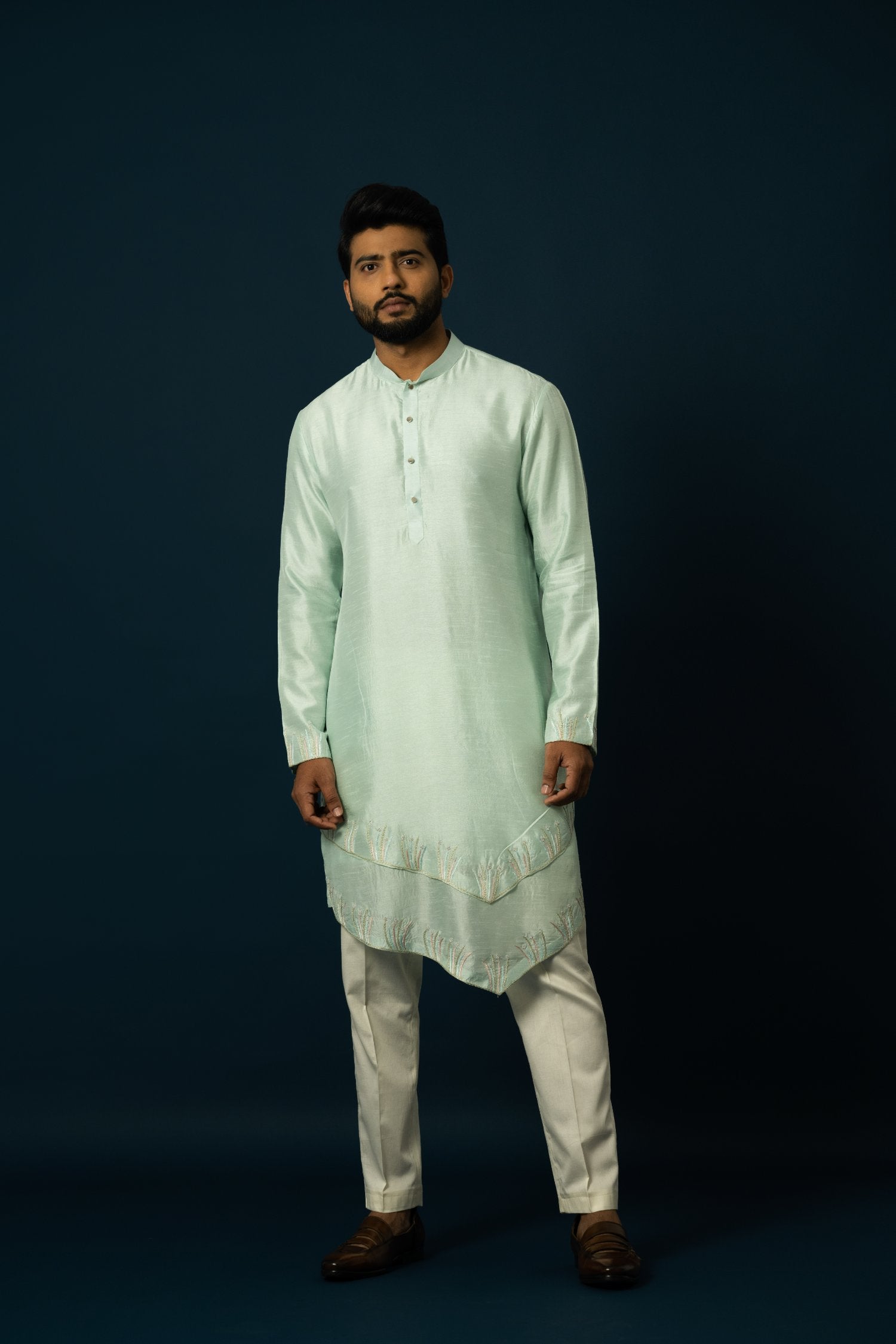 Seafoam Double Layered Kurta Set