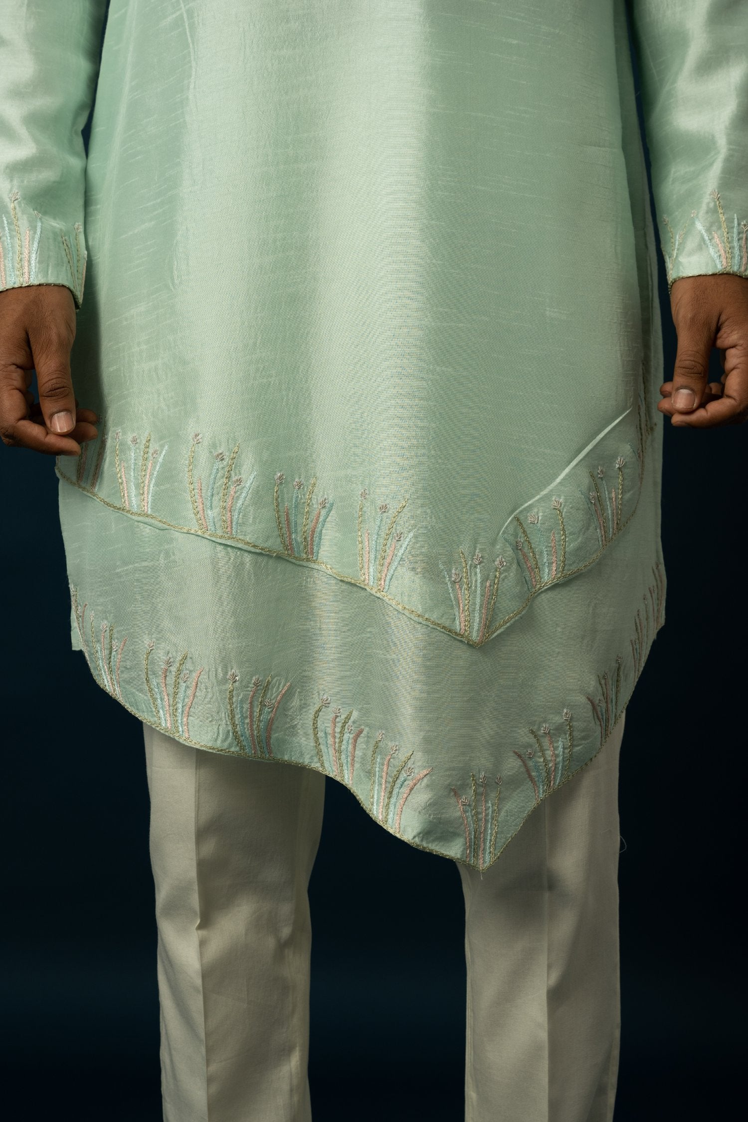 Seafoam Double Layered Kurta Set