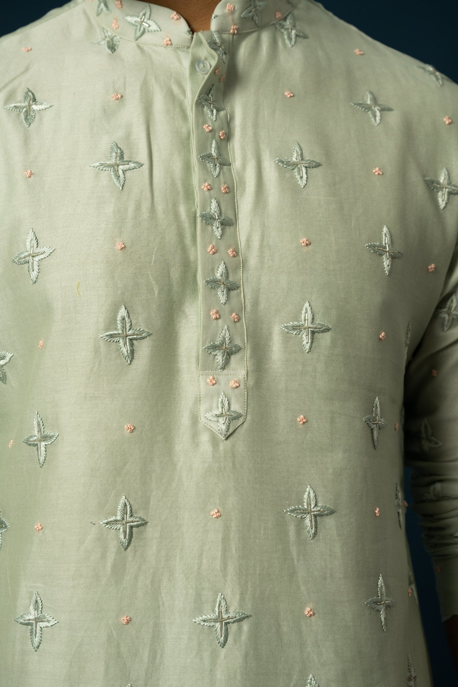 Mint Star Kurta Set