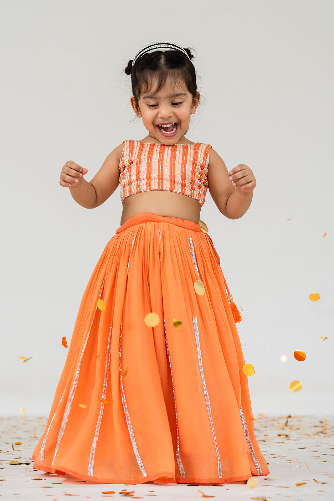 ORANGE LEHENGA SET