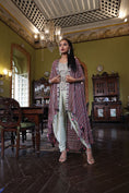 Load image into Gallery viewer, Printed Cape with Pre-Embroidered Singlet and Salwar Pants
