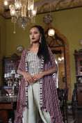 Load image into Gallery viewer, Printed Cape with Pre-Embroidered Singlet and Salwar Pants
