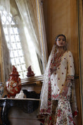 Load image into Gallery viewer, Ivory Kurta, Sharara and Dupatta
