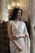 Load image into Gallery viewer, Ivory Knotted Saree and Choli
