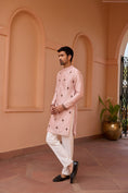 Load image into Gallery viewer, Dusty Pink Dori And Hand Embroidered Kurta Set
