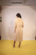 Load image into Gallery viewer, Beige & Orange Hourse Outline Dress
