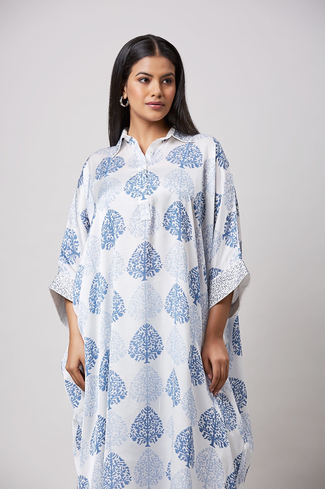 Modal Mughal Motif Kaftan Set