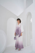 Load image into Gallery viewer, Mauve Grey Ombre Kaftan Coord Set
