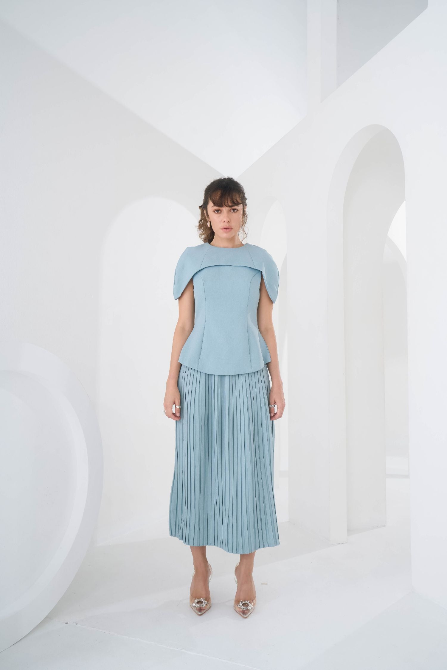 Sky Blue Arc Dress