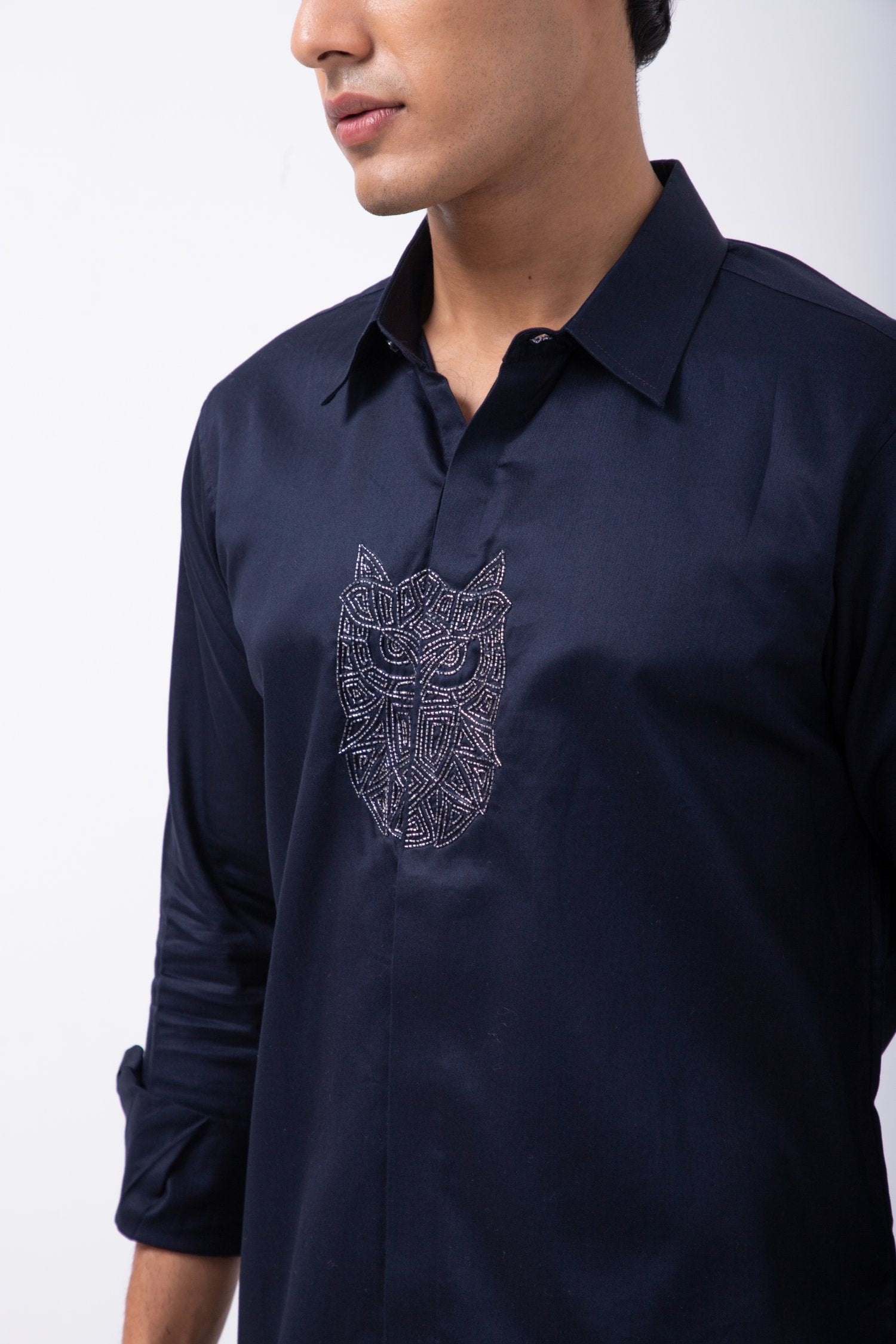 Navy Blue Owl Shirt