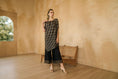 Load image into Gallery viewer, Black Metallic Kurti Drape Set
