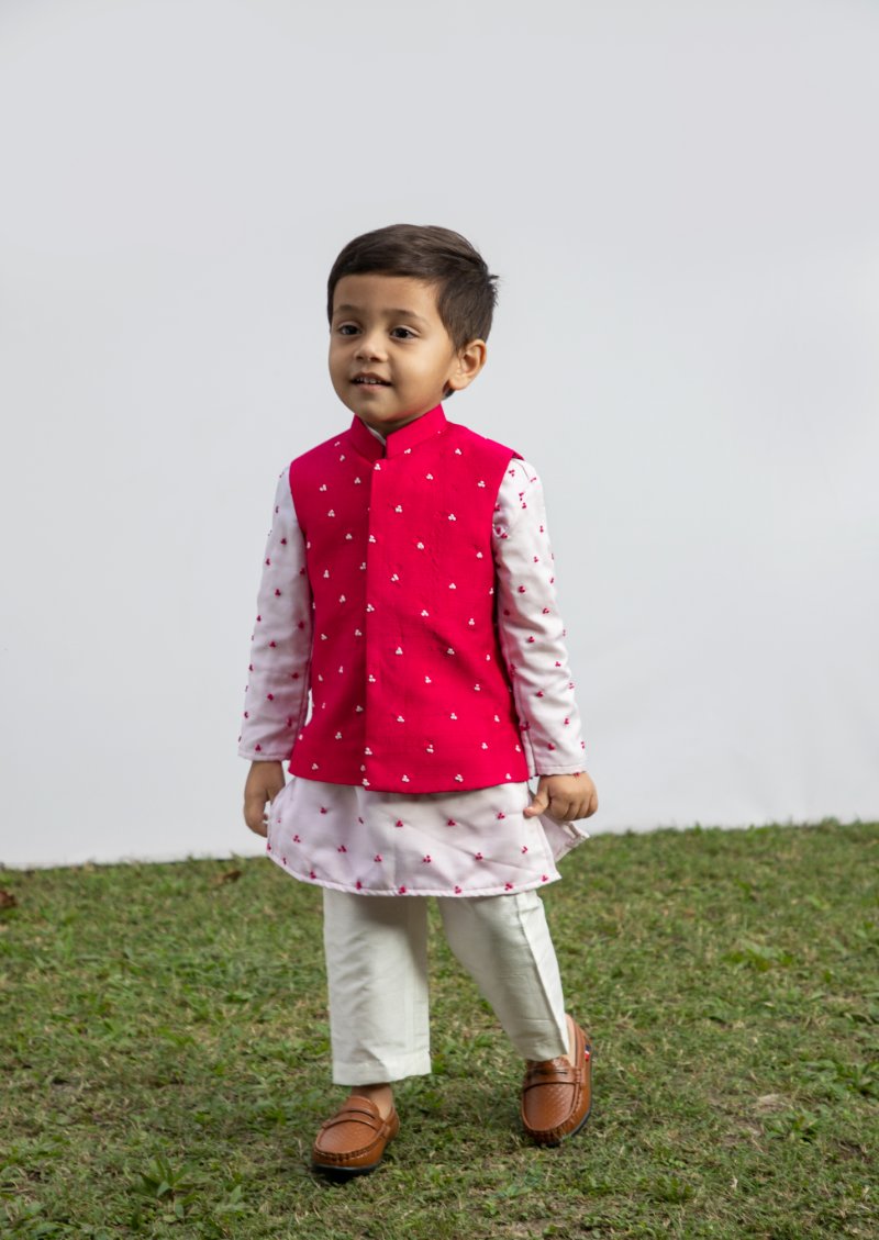 Kids Hotpink Knots Bundi